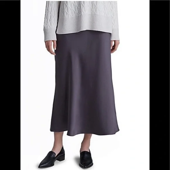 Club Monaco Charcoal/charbon Slip Skirt Size
